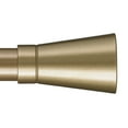 thumbnail image 2 of Tekno 25 - 60 in. Non-Adjustable 1-1/8 in. Single Traverse Window Curtain Rod Set in Champagne with Linea Finial, 2 of 6