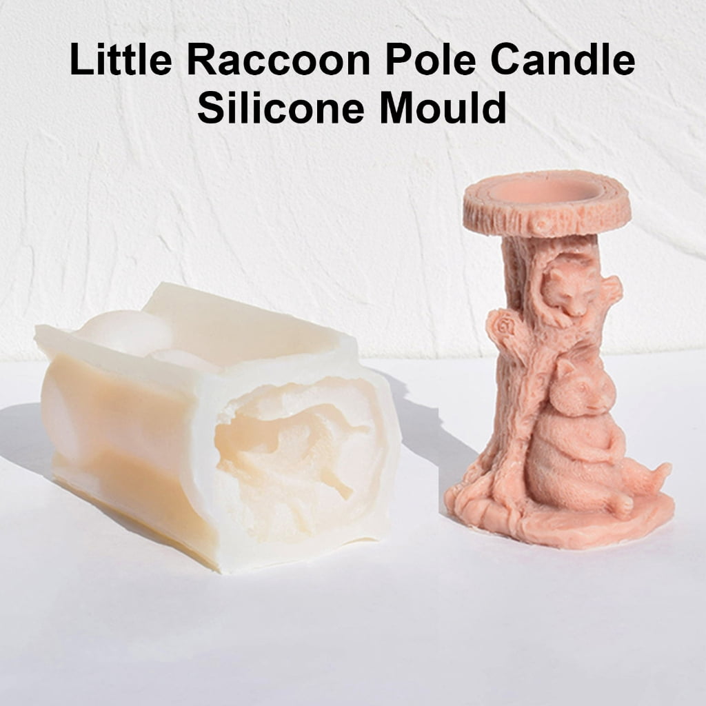 Oasiva Handmade Candle Molds Epoxy Resin Molds 3D Bear Silicone Molds Ornament Molds
