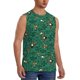 thumbnail image 2 of Balery Cartoon Air Transportation Camisetas sin mangas para hombre, absorbe la humedad y protege contra el mal olor.-Small, 2 of 7