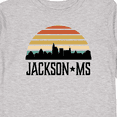 thumbnail image 4 of Inktastic Jackson Mississippi Skyline Retro Boys or Girls Long Sleeve Toddler T-Shirt, 4 of 5