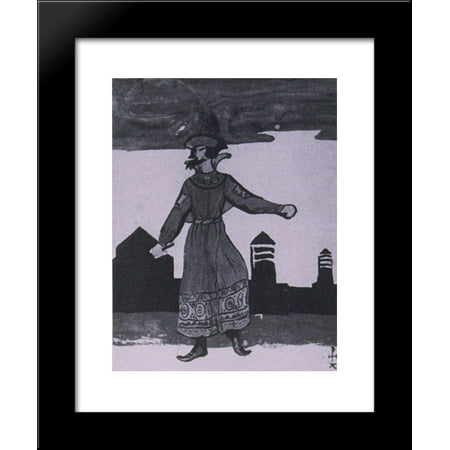 Sketch of costumes for Snow Maiden 20x24 Framed Art Print by Nicholas Roerich