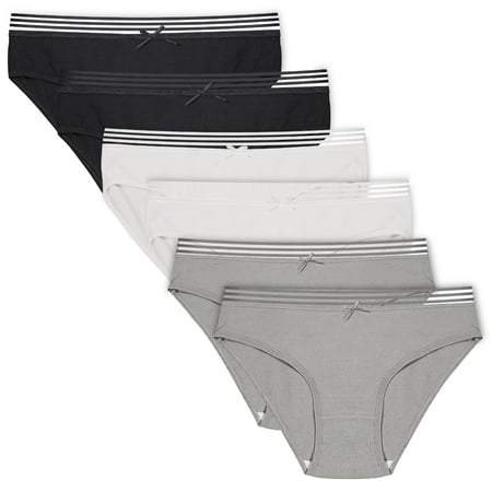 

Cinvik Pure Cotton Underwear Packs for Women Cheeky Bikini Cotton Brief Hipster Panties Size S