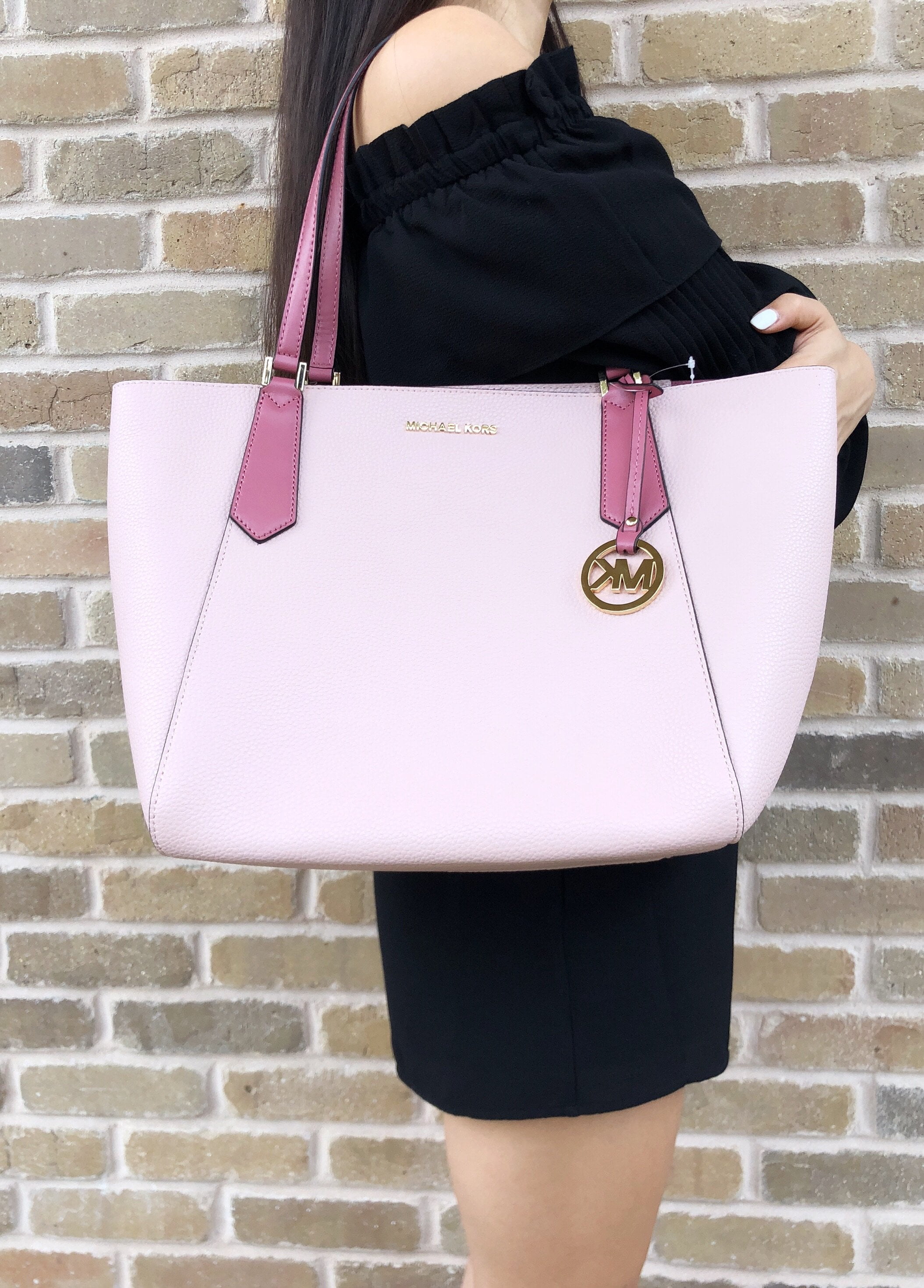 michael kors kimberly lg bonded tote