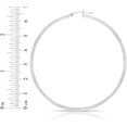 thumbnail image 2 of Floreo 10k White Gold 2mm High Polish Round Tube Hoop Earrings, 2 of 3