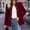 Wine plus size blazer for women a1, variant on thefmos Women Plus Size Fall Winter Collared Long Sleeve Button Down Open Front Blazer Jackets Elegant Casual Office Work Tops Business Dressy Outerwear, Wine 2XL
