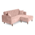 thumbnail image 3 of Sala Modular Sofá Cama Reversible de Lino Palo de Rosa Modelo Avocata, 3 of 9