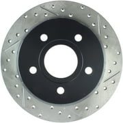 StopTech 127.67043L StopTech Sport Rotors; Drilled And Slotted; Rear Left;12.01 in. Dia.; 2.97 in. Height; Fits select: 1999-2004 JEEP GRAND CHEROKEE