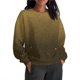 thumbnail image 2 of Ailaofu Women's Crew Neck Sweatshirt Long Sleeve Tops Casual Loose Pullover Sweatshirts, 2 of 6