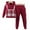 Red, variant on KYAIGUO Kids Boys Girls Hooded Plaid Sweatshirt Spring Fall 2PCS Outfits Set Long-Sleeved Tops with Shirtpants for Infant 2-7 Years Old