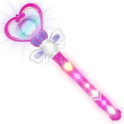 ArtCreativity Princess Wand Party Favor for Birthdays with Spinning LEDs and Sound Effects 13.5 in.