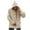 Khaki, variant on Fashion Men's Spring and Autumn Solid Color Pocket Button Retro Hemp Cotton Hoodie Casual Coat Long Sleeve Hooded Casual Outwear & Jackets