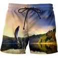 thumbnail image 1 of Pantalones cortos con estampado de tiburones en 3D para hombre y mujer, Shorts de playa modernos, con diseño de mar profundo, para verano Fivean unisex, 1 of 2