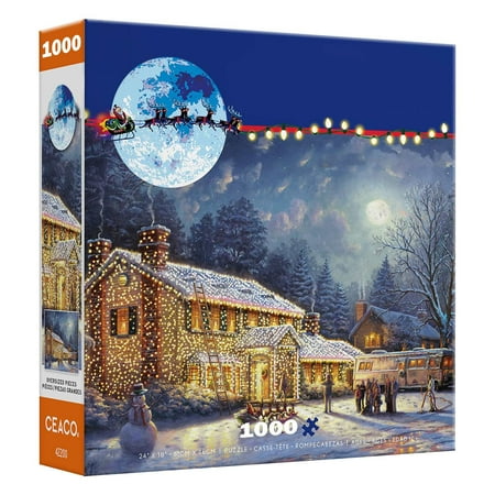 

Christmas calendar 2025 Christmas Holiday Puzzle 1000 Pieces Christmas Puzzle Toys Christmas Gifts For Kids Birthday Gifts(Buy 2 save 10%)