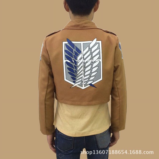Chaqueta de cosplay con abrigo pequeño de Wings of Liberty de Attack Giants Survey Corps, disfraz de Allen COS