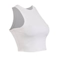 thumbnail image 3 of Playeras George para Mujer, Crop Healter Slim Blanco Talla M, 3 of 4