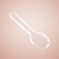 thumbnail image 2 of Mini cucharas de plástico transparente, cubiertos desechables para gelatina, helado, postre, aperitivo, cuchara de plástico desechable, 200 Uds., 2 of 5