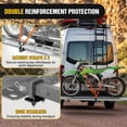 thumbnail image 5 of Nilight Motorcycle Hitch Carrier 400LBS, Lightweight Robust Aluminum Dirt Bike Hitch Hauler with 55.11" Longer Ramp, Pin Lock, Tie-Down Strap and Tightener, 2" Receiver, 5" Wide Tire, 5 of 9