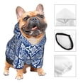 thumbnail image 3 of Fotbe Stylized Flowers Vintage Boho Sudadera con Estampado para Perros Pequeños – Suéter con Capucha para Mascotas, Tela Suave de Forro Polar con Bolsillo-Medium, 3 of 7