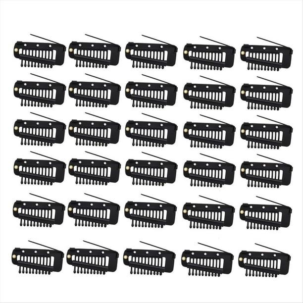 30 Pinzas Chunni para Extensiones de Cabello, Pinzas A Presión, Peines, Accesorios Pequeños para Pelucas, para Mujeres, Bricolaje.