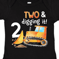 thumbnail image 4 of Inktastic Two and Digging It Bulldozer 2nd Birthday Boys or Girls Baby Bodysuit, 4 of 5
