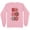 Pink, variant on Daisy Ho Ho Ho Long Sleeve Shirt Unisex Large White