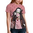thumbnail image 6 of Kamado Nezuko Kids Short Sleeve Tee Shirt Novelty Crewneck T-Shirts Unisex Summer Blouse Tops for Boys Girls 130CM, 6 of 8