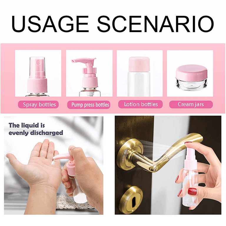 Travel Size Toiletries with Bag for Liquids Leak-Proof Approved Carry-on  for Airplane for Shampoo Conditioner Lotion Body Wash - AliExpress
