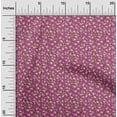 thumbnail image 2 of oneOone Viscose Jersey Dark Magenta Fabric Florals Sewing Material Print Fabric By The Yard 60 Inch Wide, 2 of 4