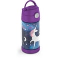 thumbnail image 5 of Thermos Kids Stainless Steel Vacuum Insulated Funtainer Straw Bottle, Unicorn, 12oz, 5 of 8