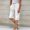White, variant on ZZwxWA Linen Shorts for Women Summer Beach Cotton Capris Knee Length Shorts Side Button Sweat Lounge Shorts