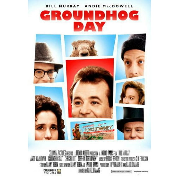 Bad Dog Posters Groundhog Day Movie Poster 11Inx17In Mini Poster 11x17 Poster Color Category: Multi, Unframed, Ages: Adults