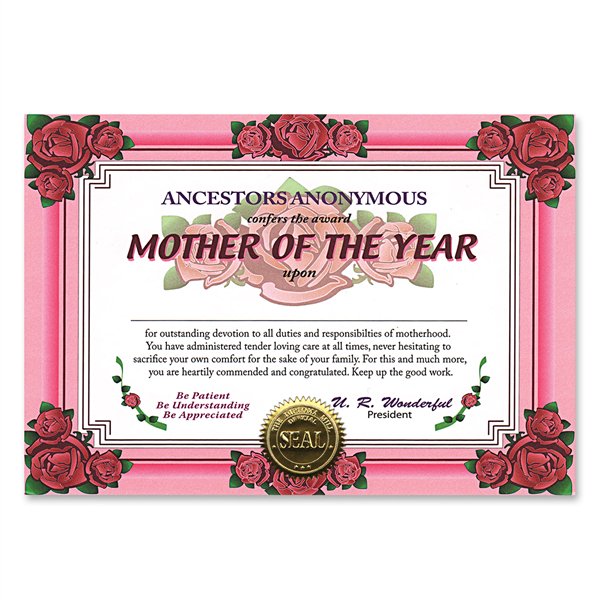 Pack Of 6 Beautiful Mother Of The Year Certificates 5 X 7 Walmart Com Walmart Com Pack Of 6 Beautiful Mother Of The Year Certificates 5 X 7 Walmart Com Walmart Com