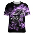 thumbnail image 5 of Racing And Flag Women's T-Shirt Short Sleeve T Shirts Tops Tee Ladies Loose T, 5 of 6