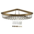 thumbnail image 3 of Corner Shower Caddy, Shower Shelves Triangular Rust Proof Brass Wall Mounted  For Bathroom, 3 of 8