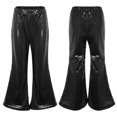 thumbnail image 3 of MSemis Kids Boys Girls Shiny Sequins Flares Pants Bell Bottoms Trousers, 3 of 6