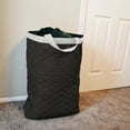 thumbnail image 3 of Quilted Standing Laundry Tote Bag (Black) Great for Laundry, Moving, Work Items, Workout Gear and More by Simple Living Solutions, 3 of 3