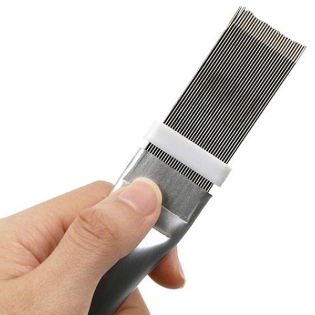 Condenser comb 2Pcs Condenser Comb Stainless Steel and Plastic Fin Comb Brush For Air