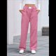 thumbnail image 4 of Pantalones Bóxer de Cuadros A Rayas para Mujer, de Algodón, para Estar en Casa, Informales, Estilo Y2K, con Bolsillos Rojo M, 4 of 10
