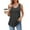 Gray, variant on Crunowin Women's Going out Tops Tank Tops Sleeveless Cami Shirts Solid Color Undershirt Gray Size 2XL