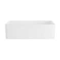 thumbnail image 2 of Napa - 30" Single Bowl Reversible Fireclay Apron Front Farmhouse Kitchen Sink - Glossy White, 2 of 4