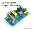 thumbnail image 2 of AC 90-260V To DC 12V 4A Power Supply Module Board Switch AC-DC 48W Switch Power For Adapter ,overload cut-off, 2 of 6