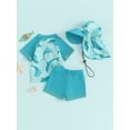 thumbnail image 4 of Lairauiy Baby Toddler Boys Swimsuit Infant Girl Swimsuits 6 12 18 24M 2T 3T 4T 5T Bathing Suit Swimwear 3Pcs Set Rash Guard Hat, 4 of 9