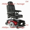 Invacare - Pronto M51 - Semi-Recline Power Wheelchair - 18" x 18" Seat - Red