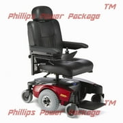 Invacare - Pronto M51 - Semi-Recline Power Wheelchair - 18" x 18" Seat - Red