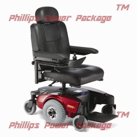 Invacare - Pronto M51 - Semi-Recline Power Wheelchair - 18" x 18" Seat - Red - PHILLIPS POWER PACKAGE TM - $500 VALUE