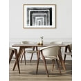 thumbnail image 6 of Kate and Laurel Sylvie MCM Abstract Rainbow Black Horizontal Framed Canvas Wall Art by The Creative Bunch Studio, 31.5x41.5 Natural, Decorative Neutral Abstract Art for Wall, 6 of 7