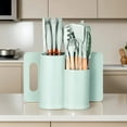 thumbnail image 3 of HEESEM 19pcs Silicone Kitchen Utensil Set, Heat-Resistant Non-Stick Easy Cooking Cleaning Home Light-Green, 3 of 10