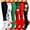 Black White Red, variant on 6 Pairs Medical Sport Compression Socks - 15-20mmhg Graduated Knee-High Support for Men & Women, Ideal for Soccer, Running, and Nurses
