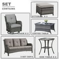 thumbnail image 5 of POCASSY 8 Piece Rattan Sofa Seating Group with Cushions, 5 of 10