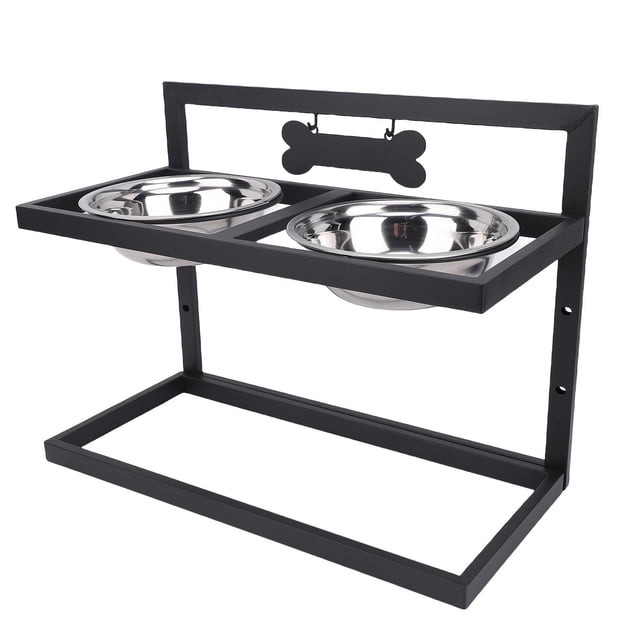 Cuenco Elevado Para Perros, Base Antideslizante De Acero Inoxidable, Soporte Desmontable Compacto Para Cuenco De Comida Para Perros Para El Hogar
